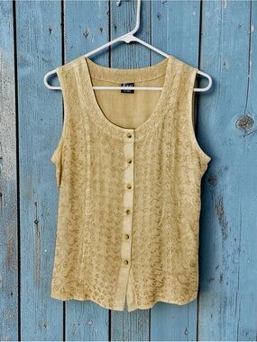 VINTAGE KIRAT Embroidered Tie Back Hippie Blouse